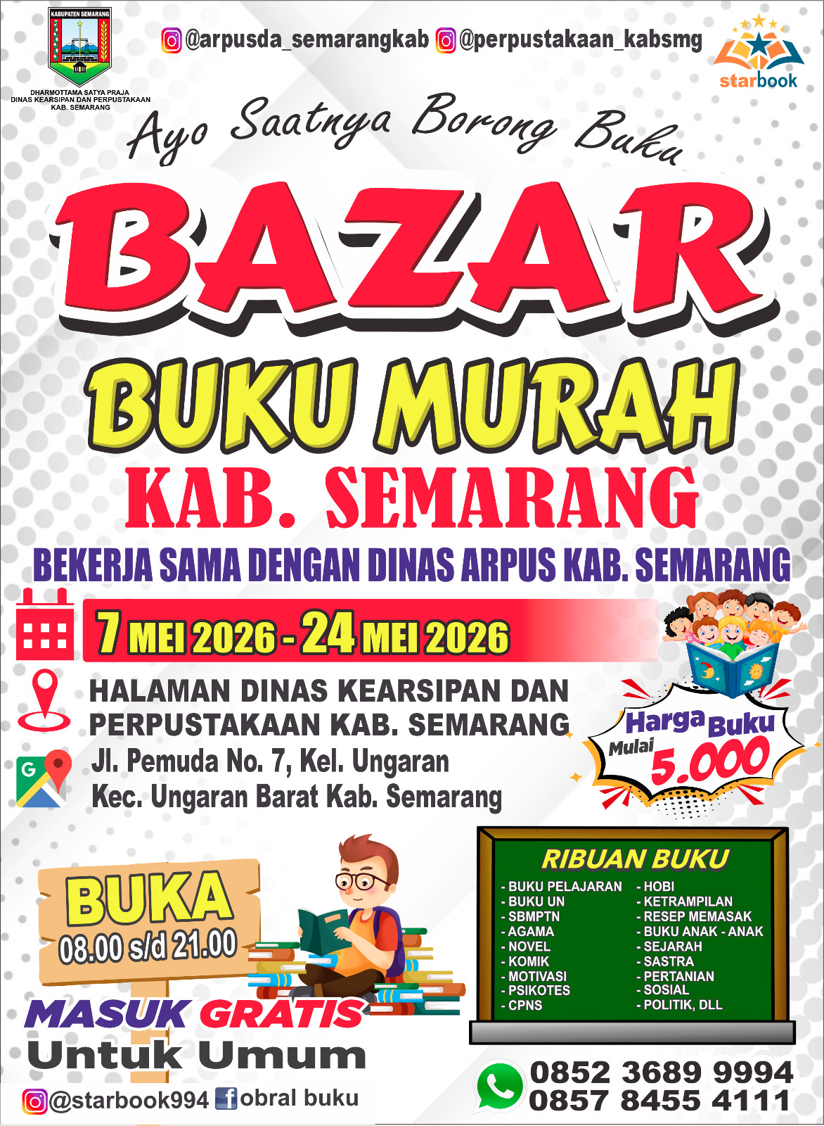 Bazar Buku Waktunya borong buku