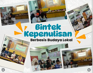 Bimbingan Kepenulisan Berbasis Konten Budaya Lokal Hari 1